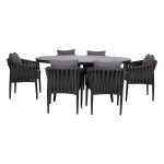 Aiamööblikomplekt BRISTOL laud ja 6 tooli - Image 2