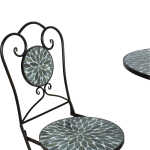 Rõdukomplekt MIRT laud ja 2 tooli, rohel - Image 3