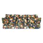 Kiigepadjad ROMA 108x56x10cm, sinised lilled, 3tk - Image 2