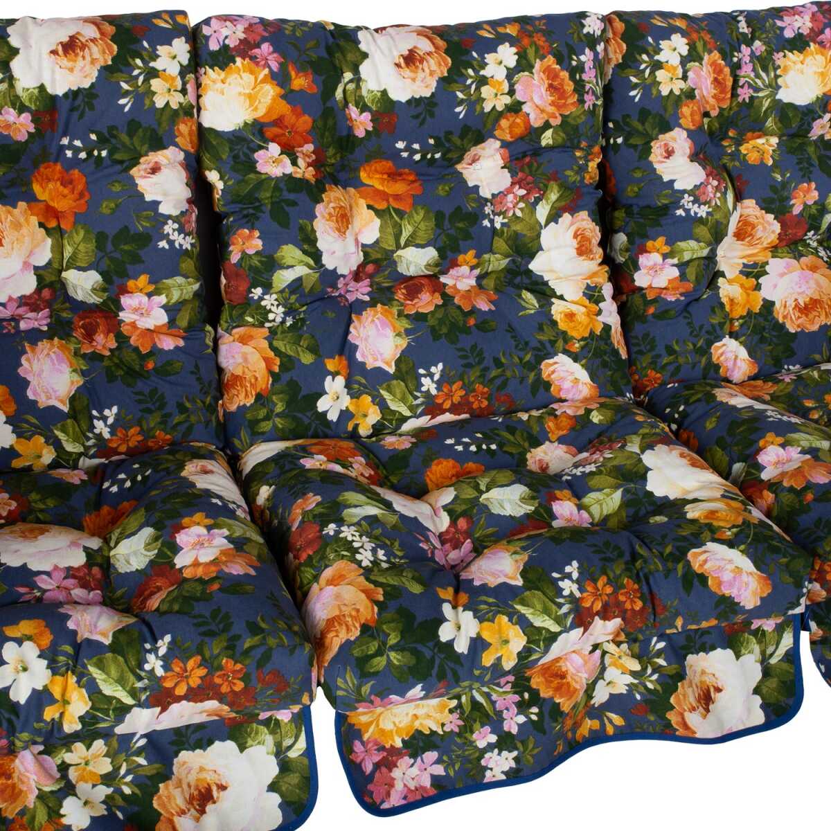 Kiigepadjad ROMA 108x56x10cm, sinised lilled, 3tk - Image 4