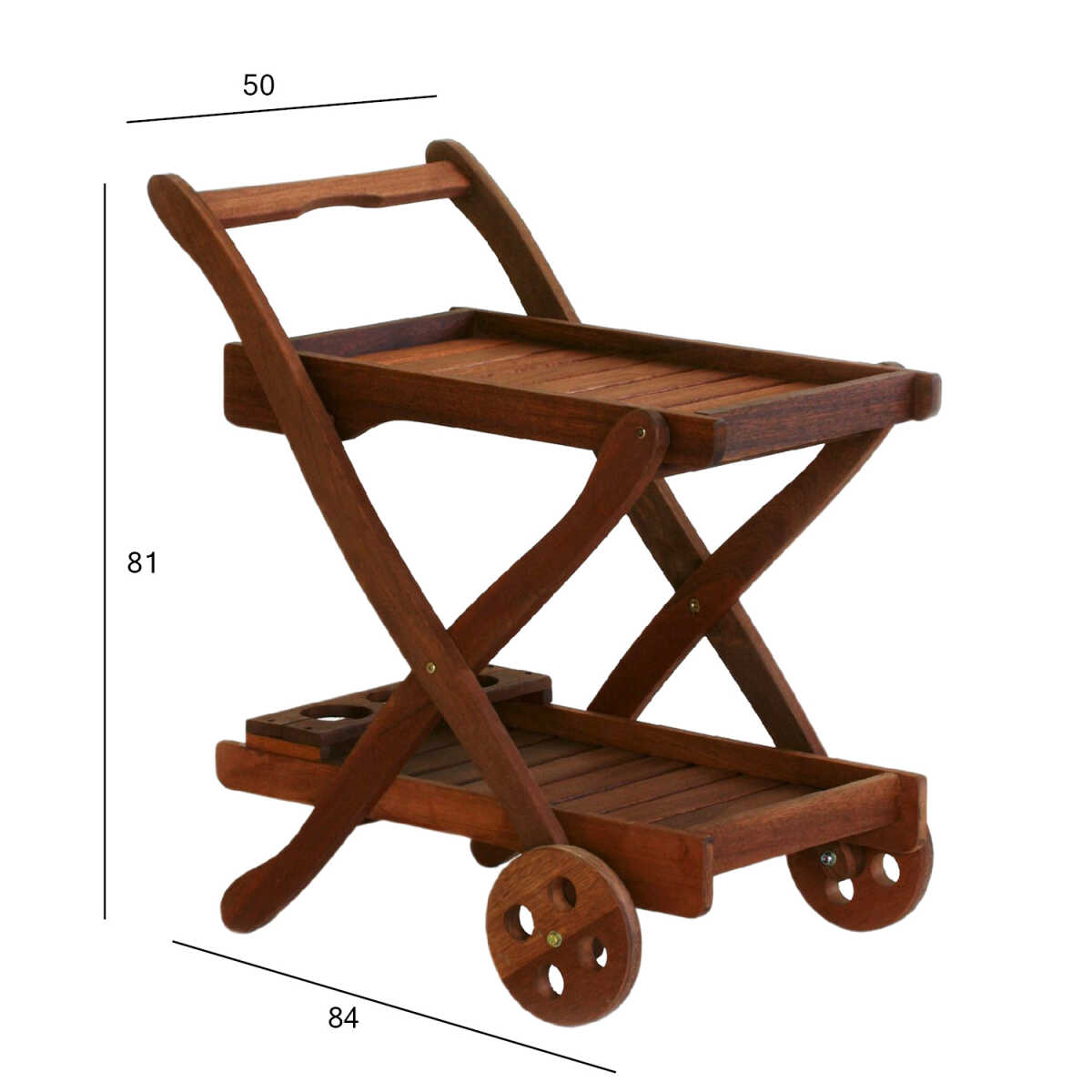 Serveerimislaud VICTORIA 84x50xH81cm, meranti - Image 4