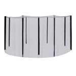 Turvavõrk D426cm batuudile, postidega, must