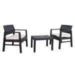 Aiamööblikomplekt KRAKA laud, 2 tooli - Image 8