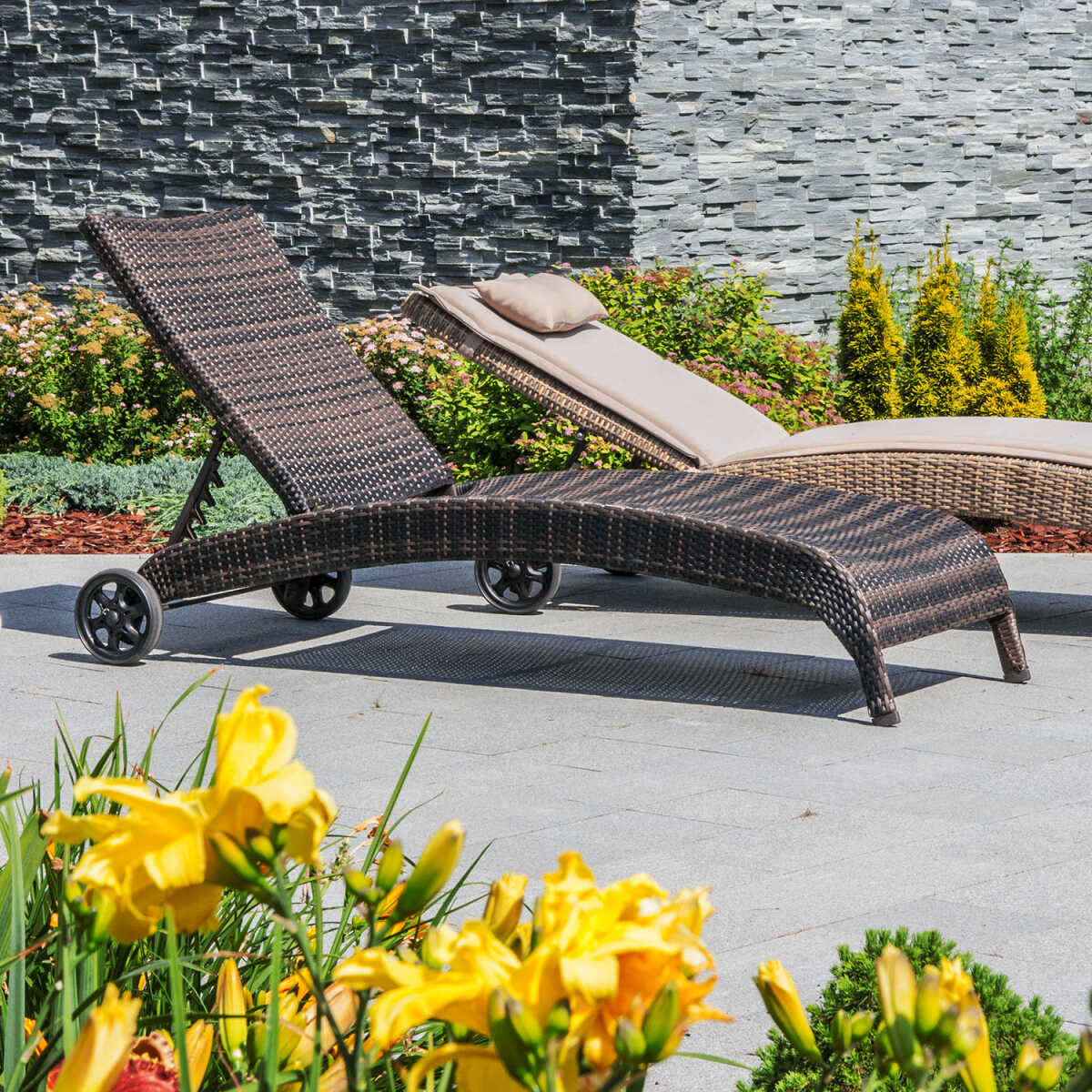 Lamamistool WICKER tumepruun - Image 2