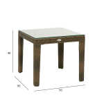 Abilaud WICKER 50x50xH45cm, cappuccino - Image 2