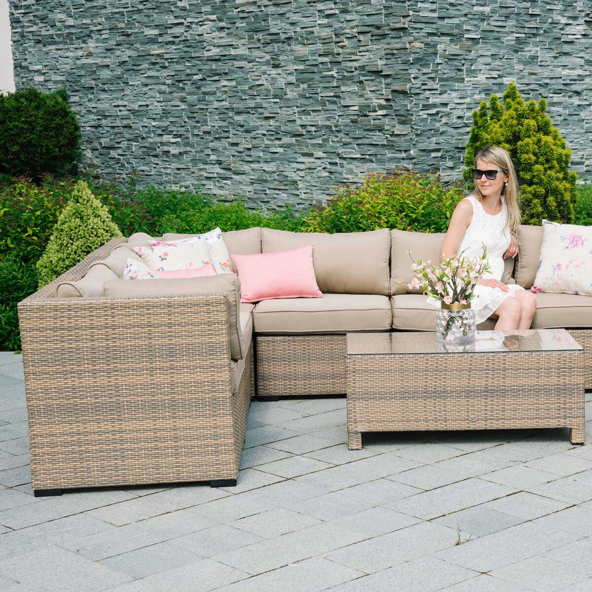 Mooduldiivan SEVILLA nurk, cappuccino - Image 3