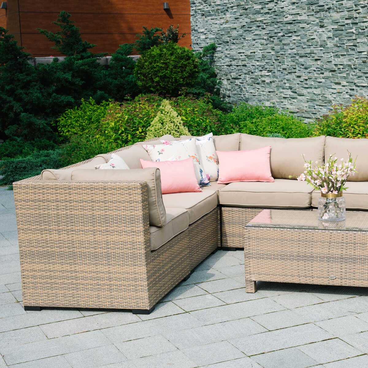 Mooduldiivan SEVILLA nurk, cappuccino - Image 4