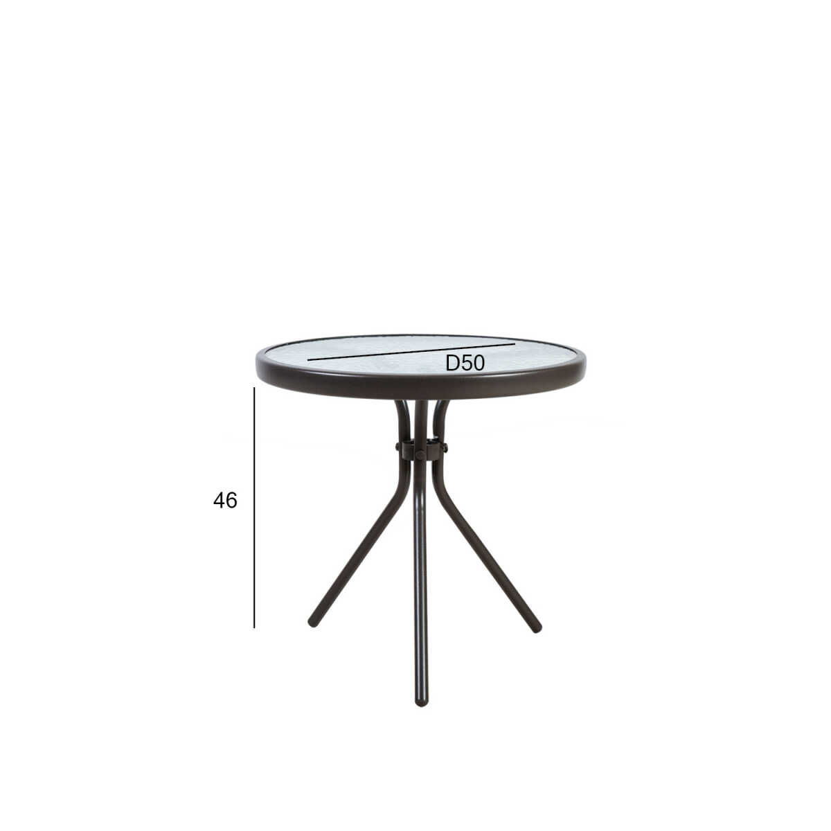 Laud DUBLIN D50xH46cm, tumepruun - Image 2