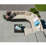 Aiamööblikomplekt DAWSON laud, nurgadiivan ja tumba - Image 4