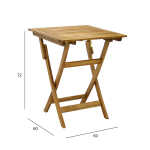 Laud FINLAY 60x60xH72cm, akaatsia - Image 2